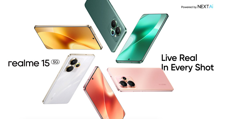 Realme 15 launched with a 6.8″ OLED display, Dimensity 7300+, 7000mAh battery