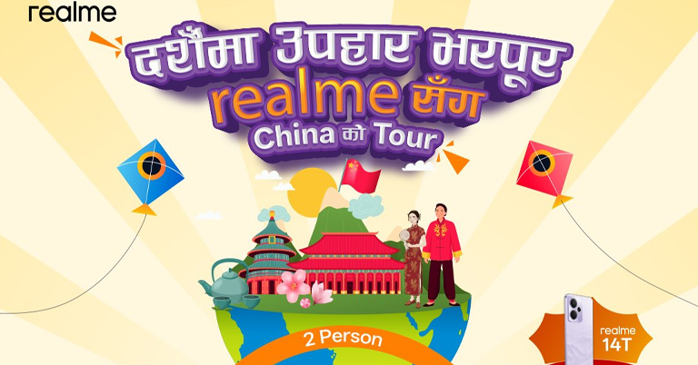 Realme brings exciting Dashain offers, including China tour and smartphones