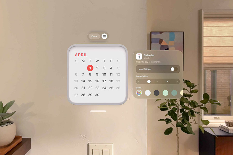 Updated widgets on visionOS 26