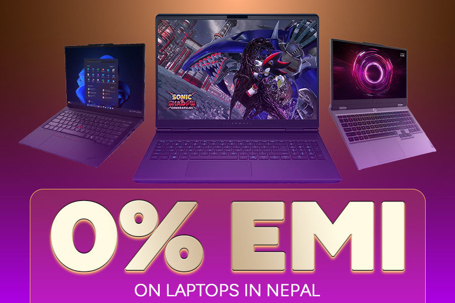 0 percent EMI on Laptops Nepal