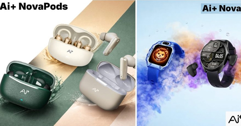 Ai+ launches NovaPods earbuds and NovaWatch smartwatches in India