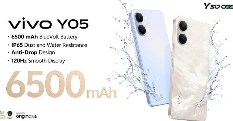 Vivo Y05 Launched with 6,500mAh Battery and 120Hz Display