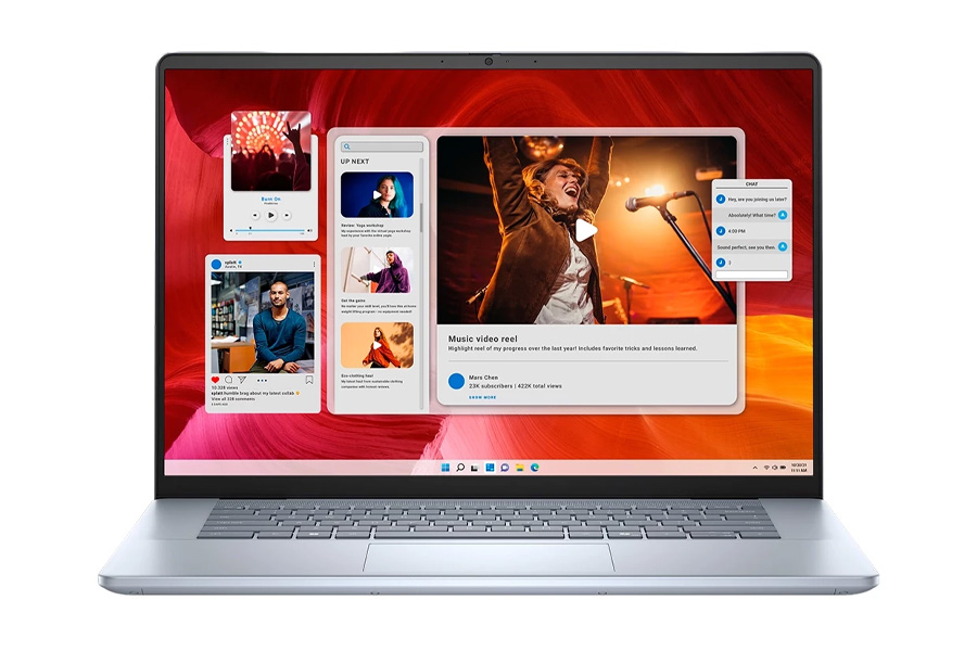 Dell Inspiron 16 Plus 7640 Intel Core Ultra 9 185H design and display