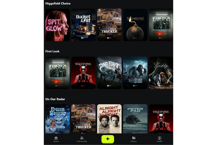 Higgsfield AI Film Streaming Platform First Look