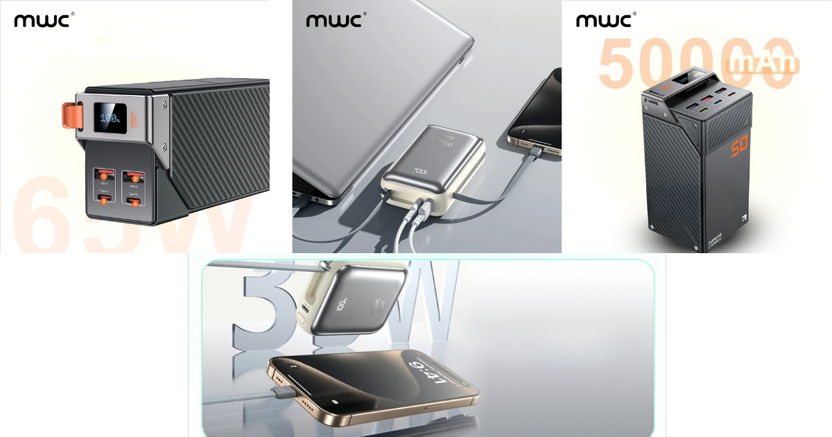 MWC has launch its 4 powerbanks with different capacities