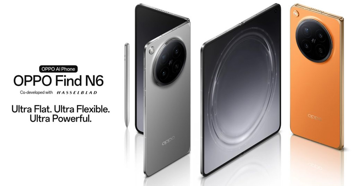 OPPO Find N6 launched with 200MP Hasselblad Camera, 6000mAh Battery, and Zero-Feel Crease
