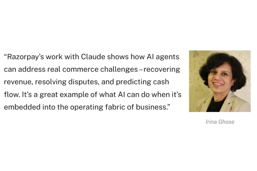 Razorpay World's First AI Studio Clude manging director india
