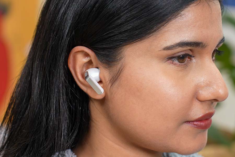 Wearing the Galaxy Buds 4 Pro