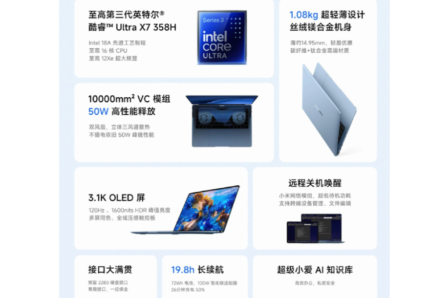Xiaomi Book Pro 14 features