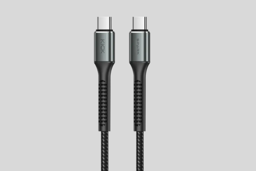 Kick Spark AeroLink Type-C to Type-C Nylon Braided Cable