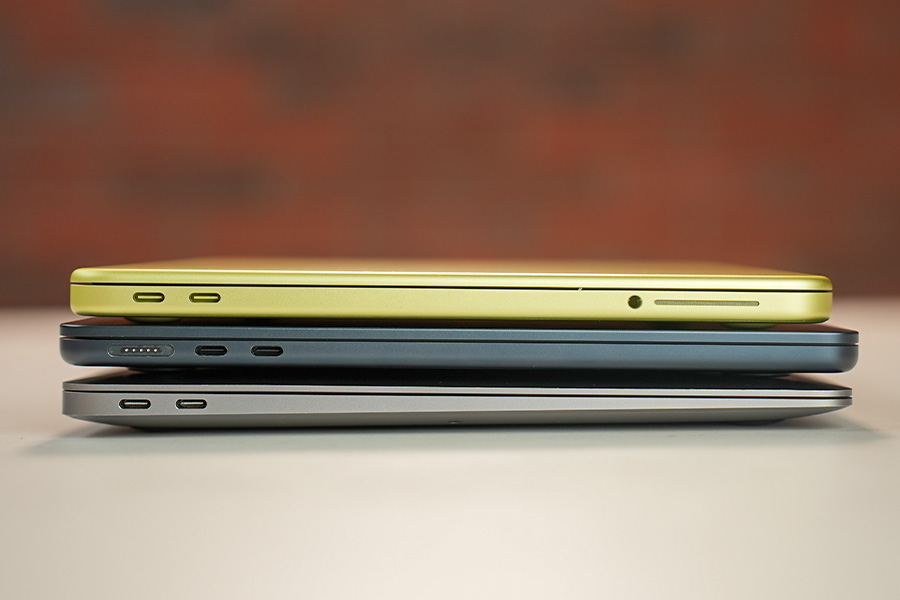 Ports on MacBook Neo, M1 Air, and M2 Air