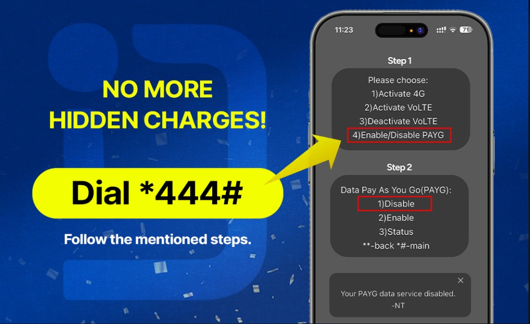 disable enable PAYG in Nepal