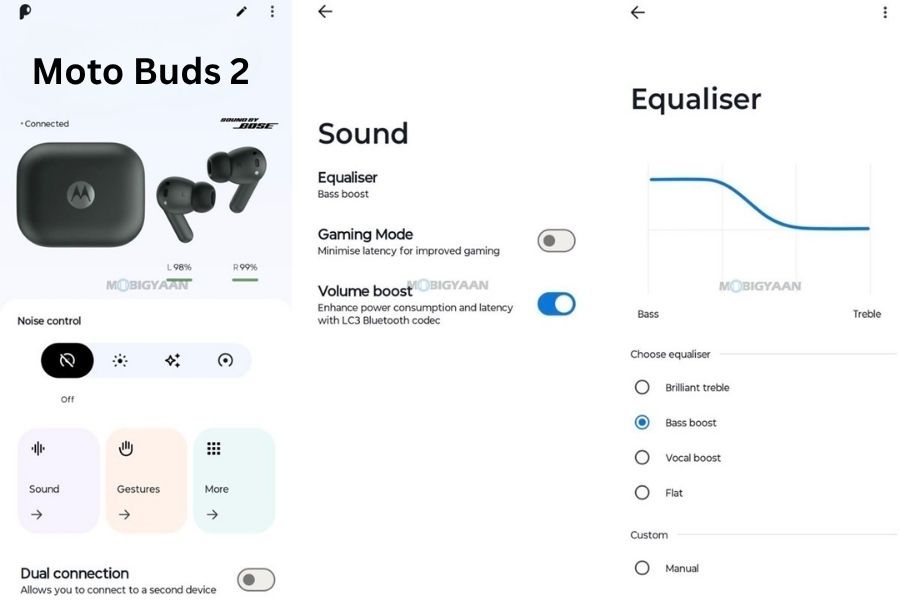 Moto Buds 2 App features