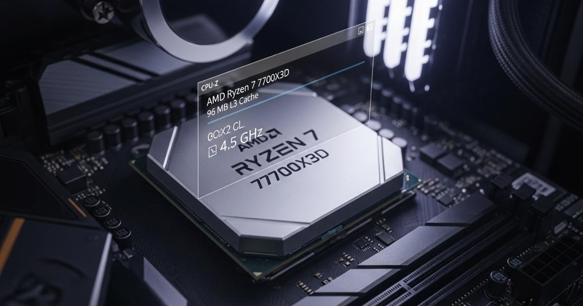 AMD Ryzen 7 7700X3D debuts with 96MB 3D V-Cache