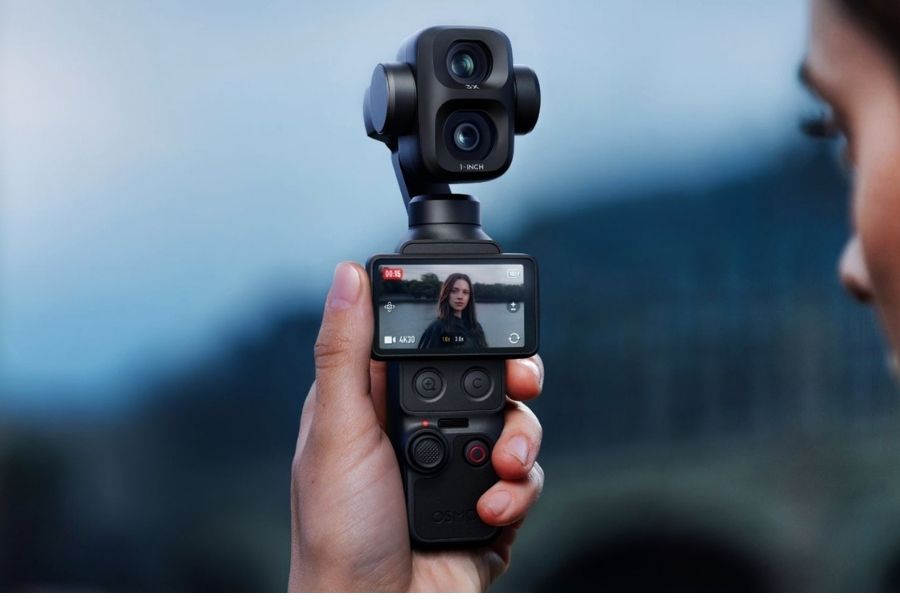 DJI Osmo Pocket 4P recording