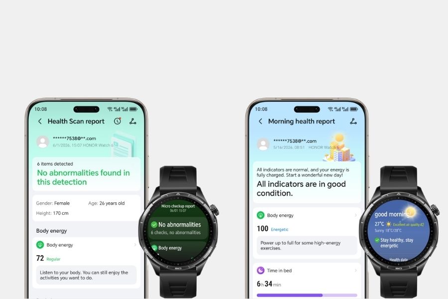 Honor Watch 6 Health Monitoring