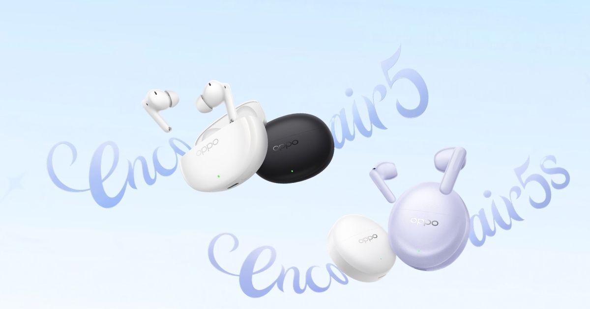 Oppo Enco Air5 and Air5s arrive with ANC, spatial audio, and all-day battery life