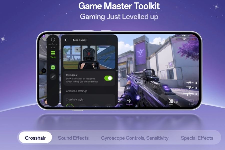 Oppo Reno 16F  Gaming Toolkit
