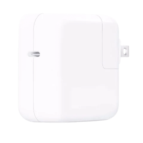 Apple 30W USB-C Power Adapter White Color Side view