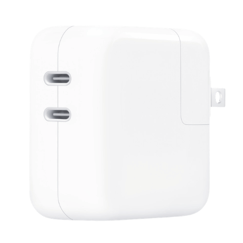 Apple 35W Dual USB-C Port Power Adapter White Ports