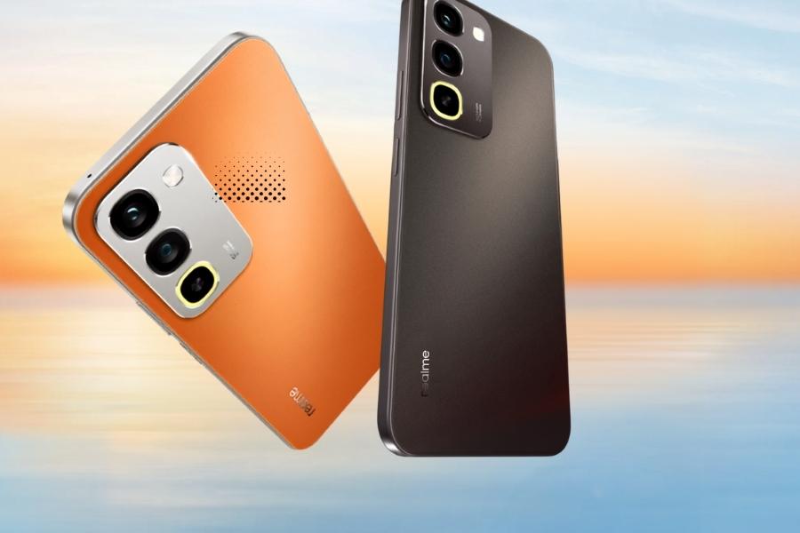Realme Narzo 100x 5G Design in two diffrent color