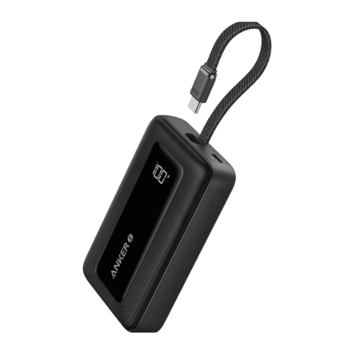 Anker MagAnker Zolo Power Bank (20K, 30W, Built-In USB-C Cable)- Black color