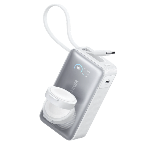 Anker MagGo Power Bank 10K (35W, For Apple Watch) - White color
