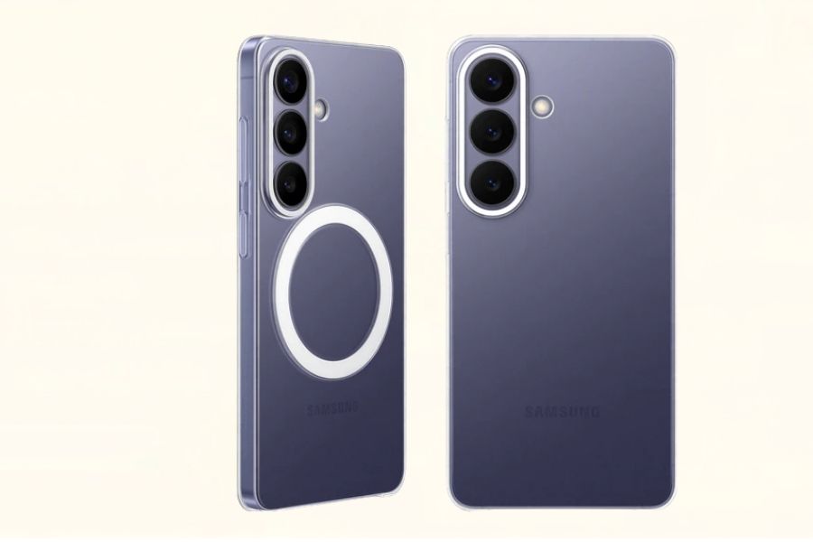 Samsung Galaxy S26 FE Design showing Magnetic and Non magnetic charging cover