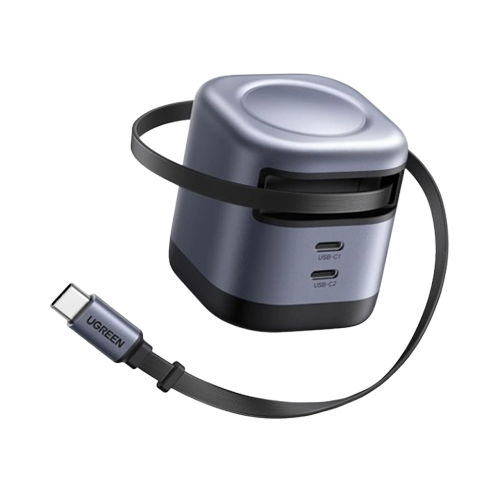 UGREEN NEXODE 45W CHARGER WITH RETRACTABLE CABLE