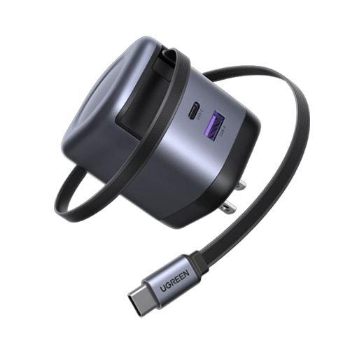 UGREEN NEXODE 65W CHARGER WITH RETRACTABLE CABLE