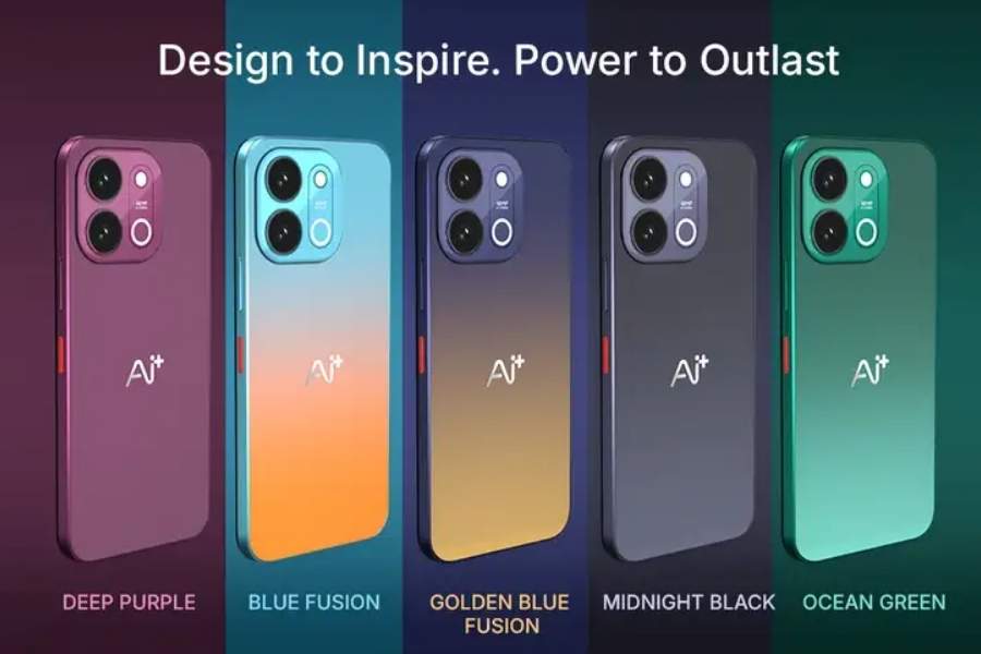 AI Plus Nova 2 Power 5G Design in 5 diffrent color