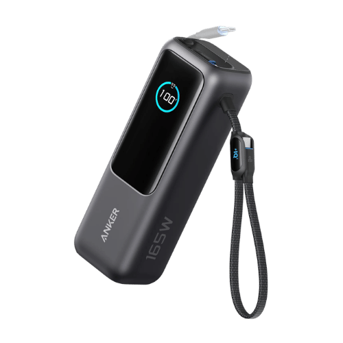 Anker Laptop Power Bank 25K 165W, Built-In USB-C Connector Space Black
