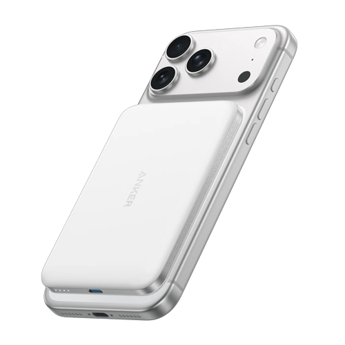 Anker Nano Power Bank (5K, MagGo, Slim) aurora white