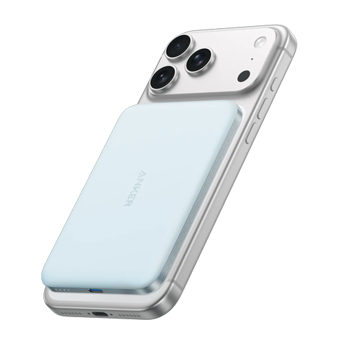 Anker Nano Power Bank (5K, MagGo, Slim) glacier blue