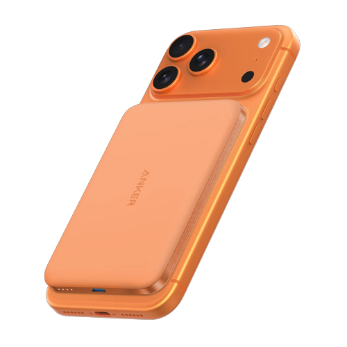 Anker Nano Power Bank (5K, MagGo, Slim) orange