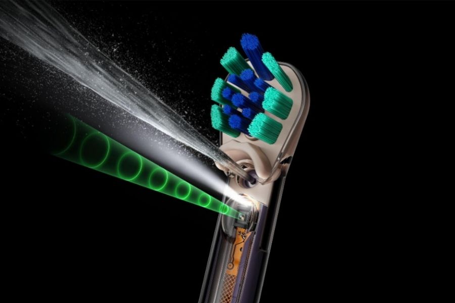 Dyson CameraJet toothbrush conical jet