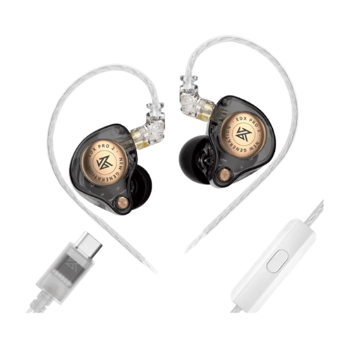 KZ EDX Pro 2 Black with USB C and mic