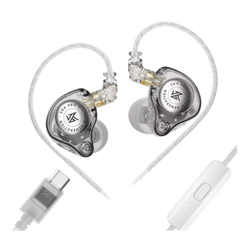 KZ EDX Pro 2 Transparent with USB C and mic
