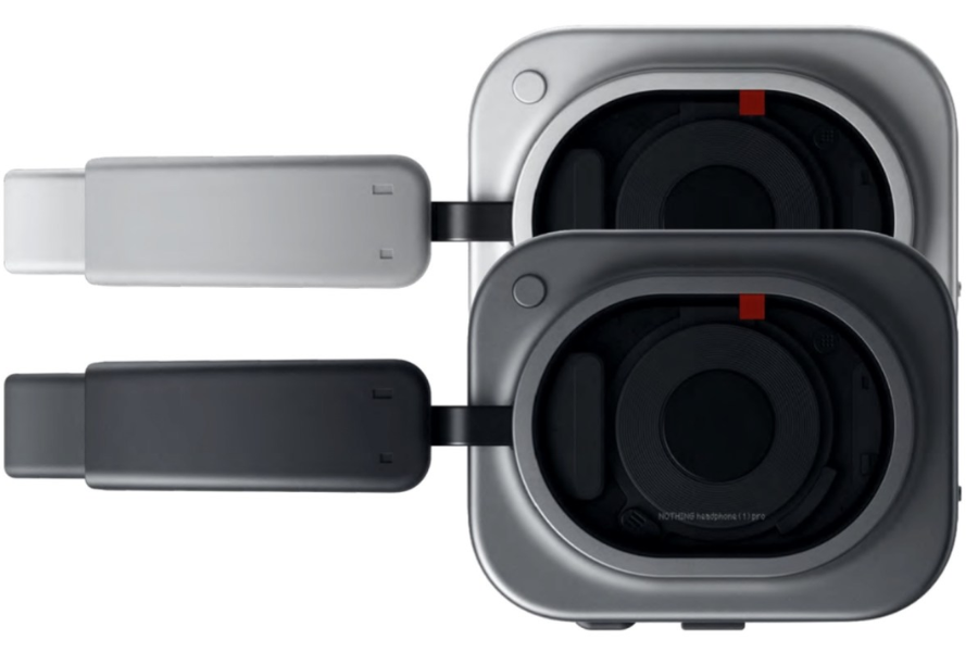 Nothing Headphone Pro (1) in two different colors with padded case