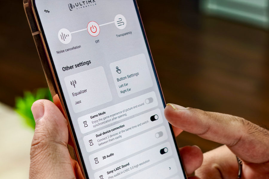 Ultima Aura review Dual device connectivity
