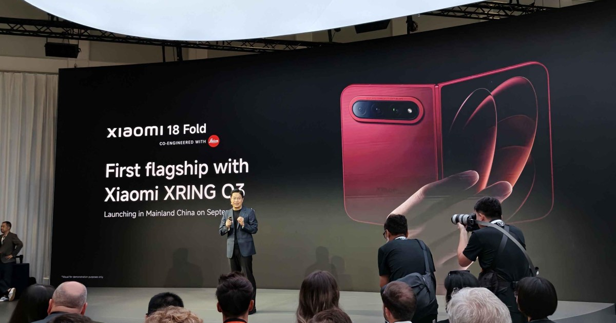 Xiaomi 18 Fold Showcased at IFA 2026 Ahead of September 7 Launch With XRing O3!