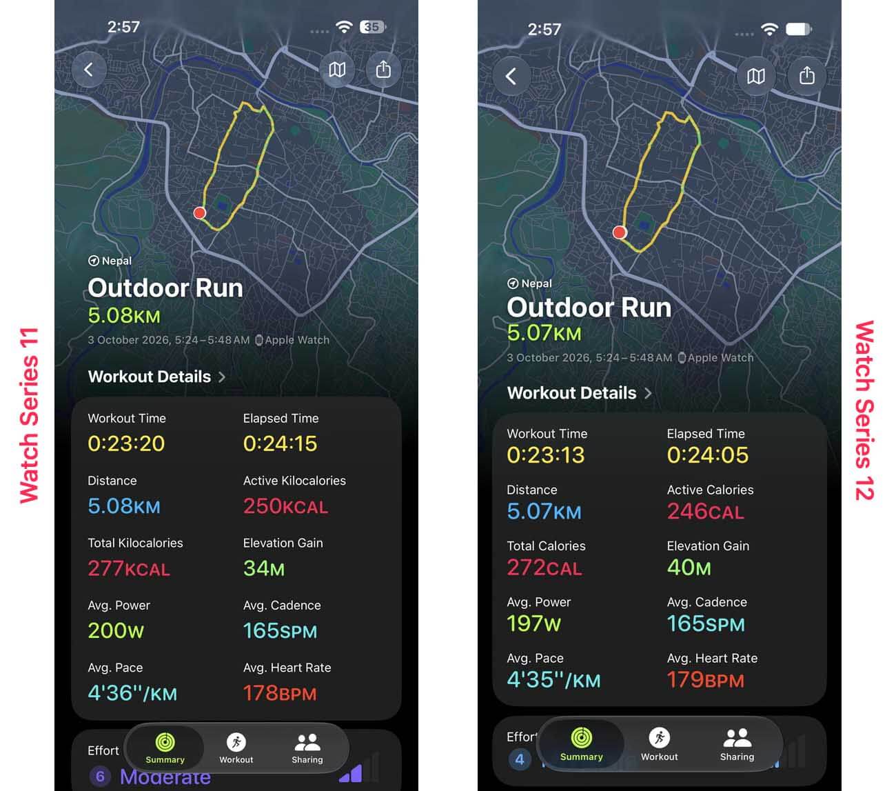 Apple Watch Series 11 vs Series 12 - Workout 1