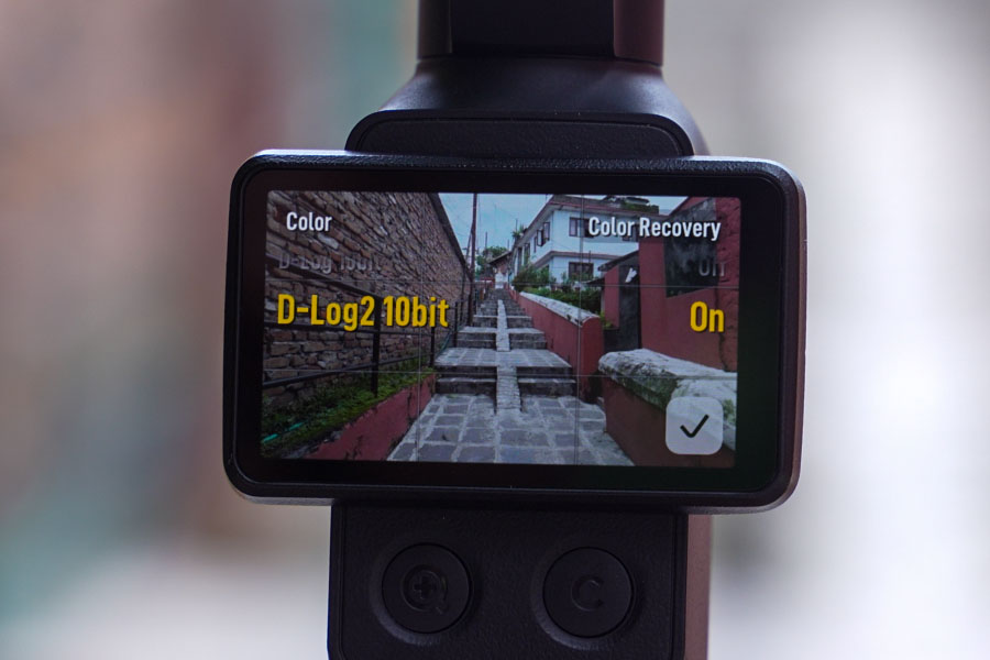 DLOG 2 in DJI POCKET 4P