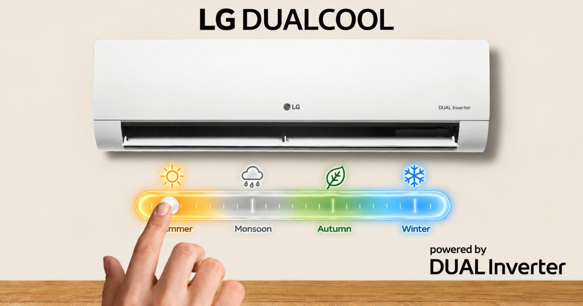 LG DualCool kW Manager AC Now Available in Nepal with Hot & Cold Mode and Energy Usage Tracking!