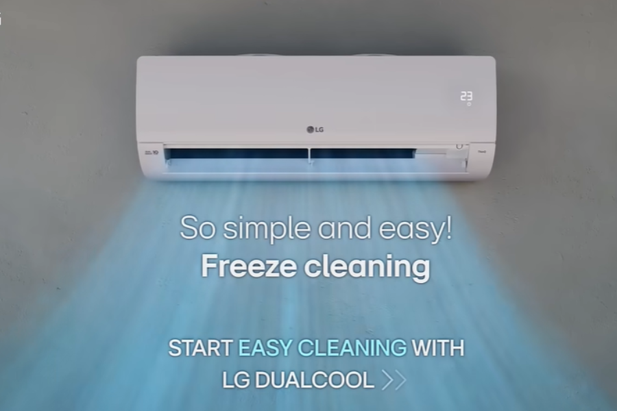 LG DualCool kW Manager AC freeze clean