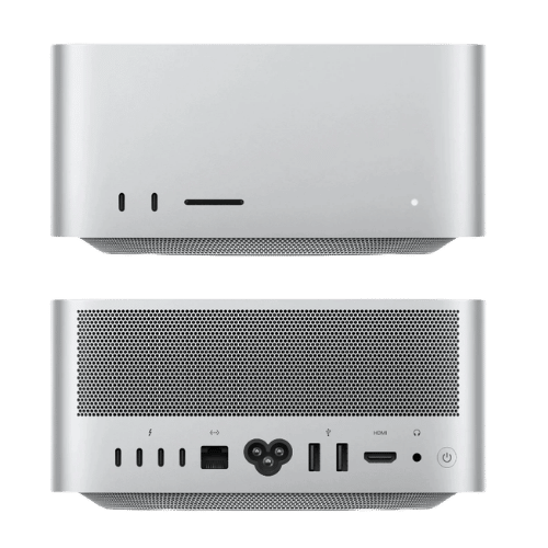 Mac Studio M5 Max Front and Back View