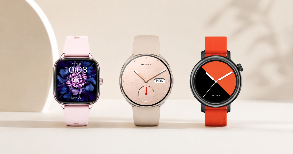 Ultima launches three new smartwatches in Nepal with AMOLED displays, Bluetooth calling, and health tracking!