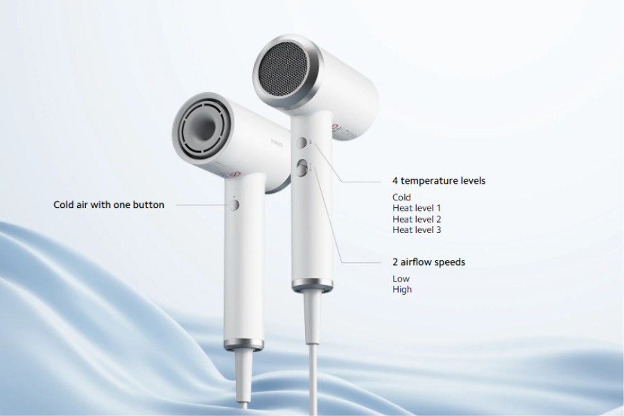 Xiaomi High-speed Ionic Hair Dryer operating modes